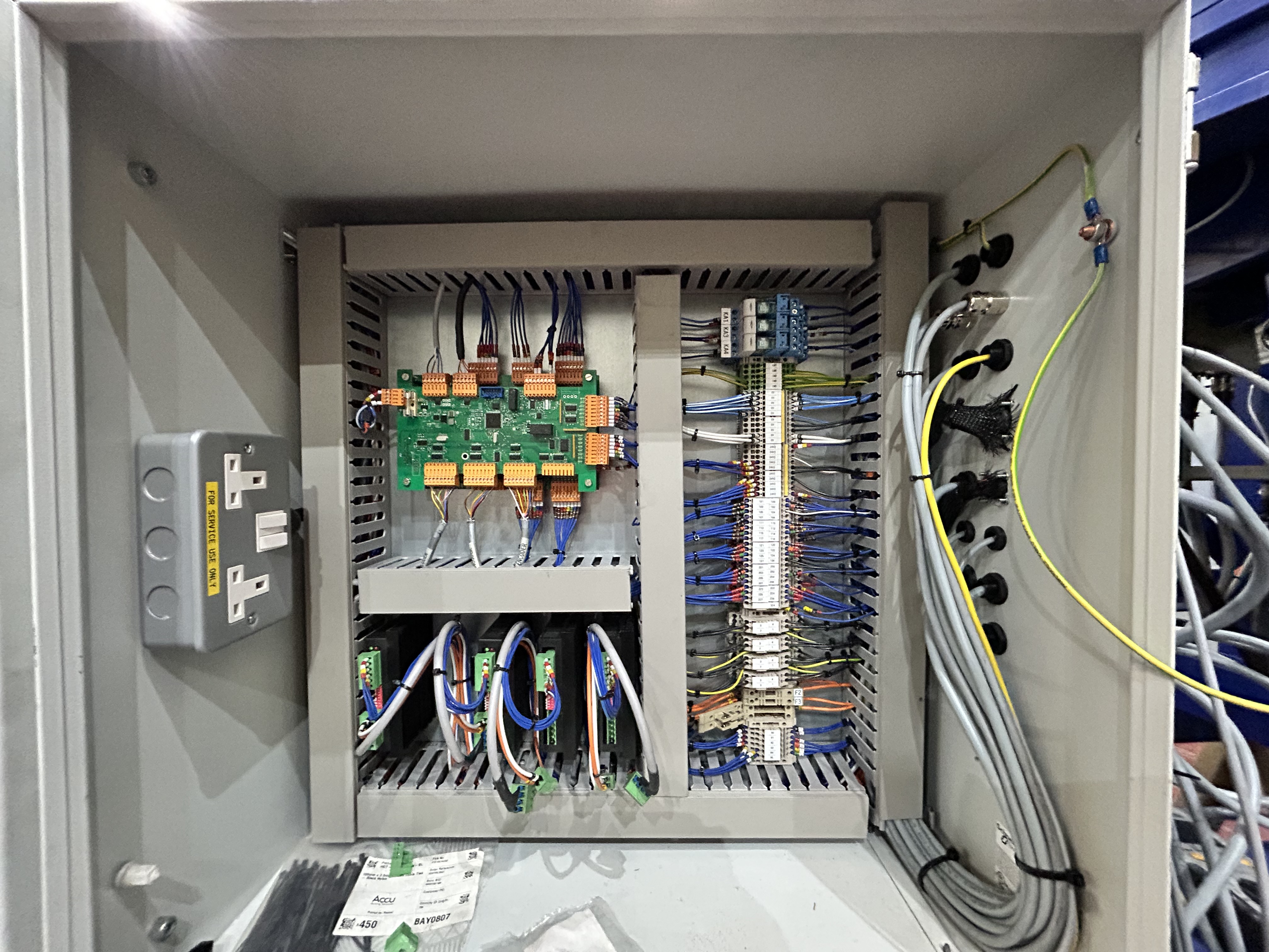 PLC industrial control cabinet wiring