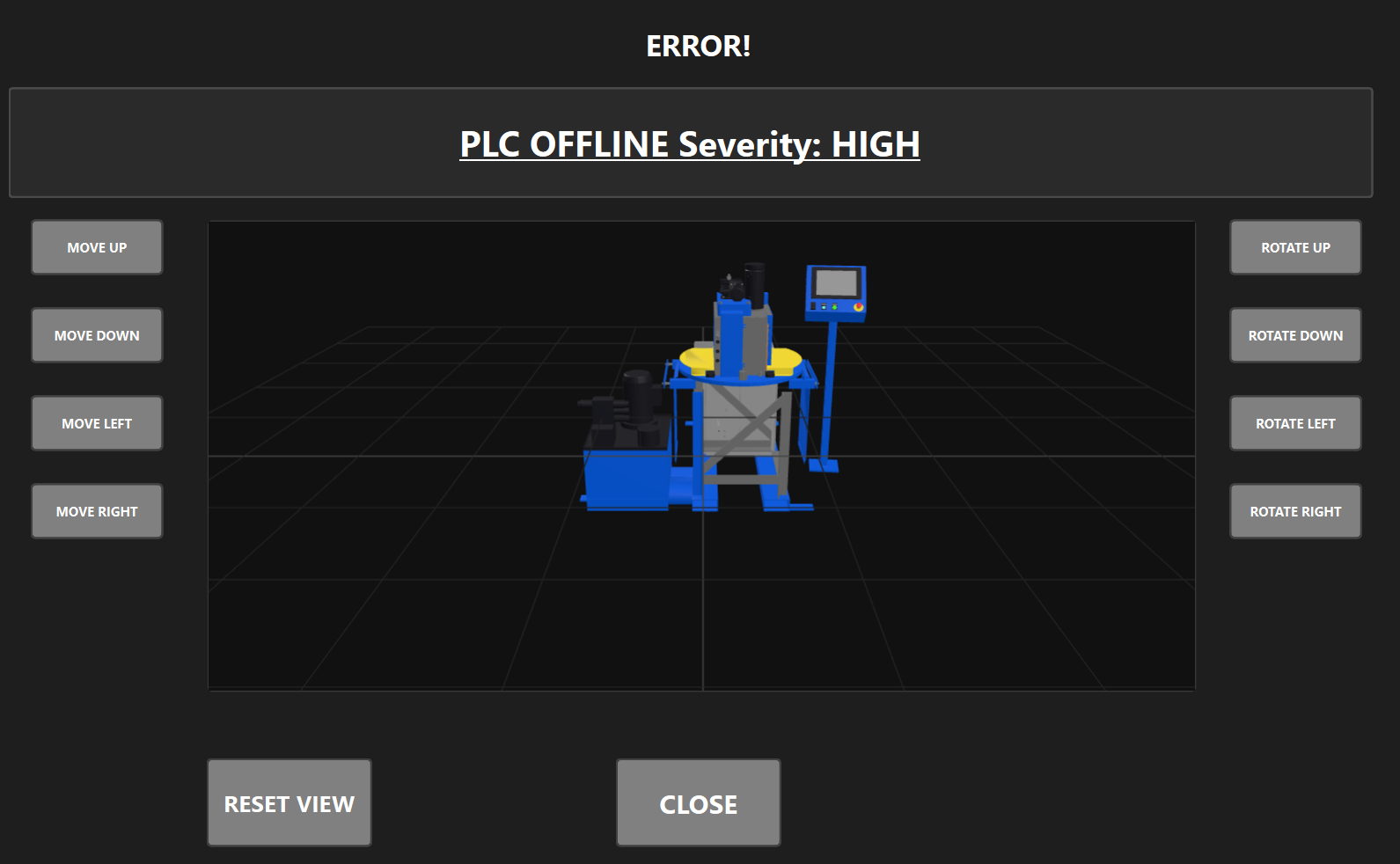 Detailed Error View screenshot